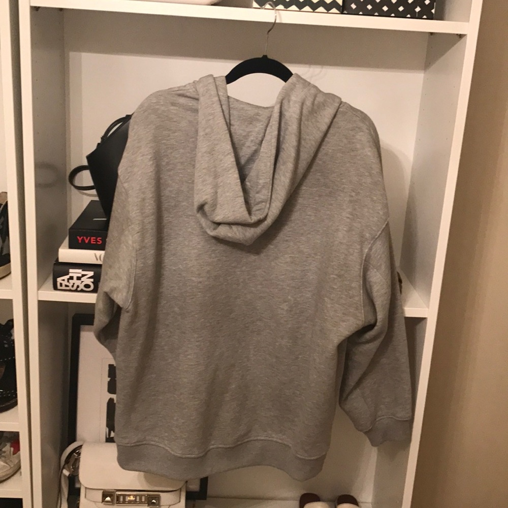 H&M Gray Hooded Zip Up Jacket Sz M - Picture 5 of 5